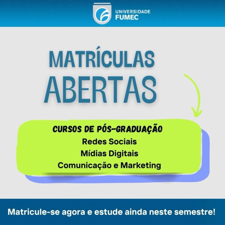 Pós-graduação em Comunicação Social: inscrições abertas